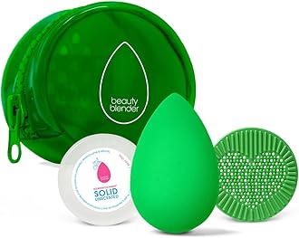 Besties BioPure Blend & Cleanse Set – Makeup Sponge & Makeup Sponge Cleaner, Professional Blending Application, Vegan & Cruelty Free, Made in the USA