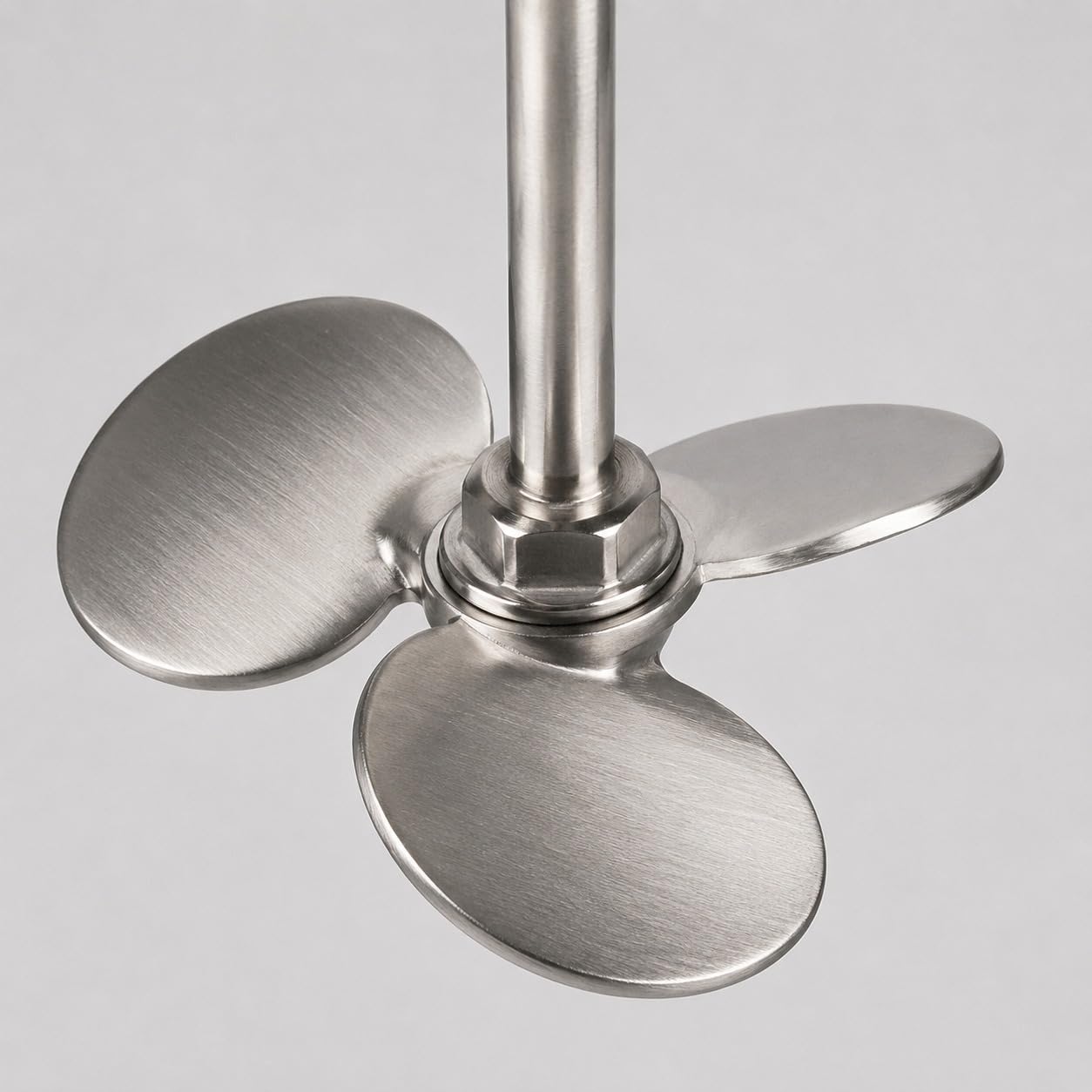 Varilla agitadora de acero inoxidable de 3 cuchillas para mezclador superior, eje de paleta de mezcla industrial para líquidos, lechadas y soluciones, calidad de laboratorio, diseño duradero