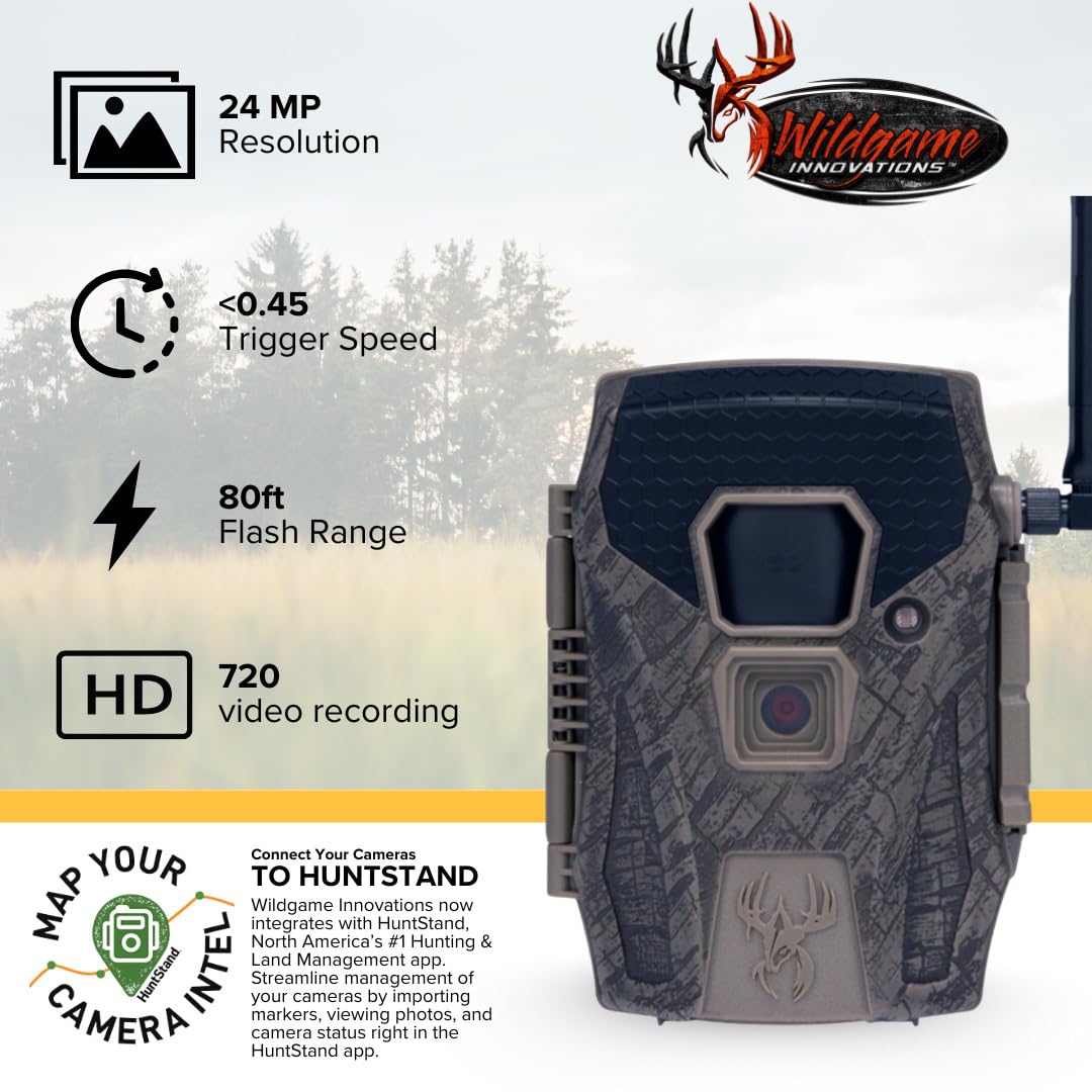 Wildgame Innovations Terra XT 2.0 24MP Three Cellular Trail Cameras (2-Pack) Bundle with 32GB Ultra SDHC UHS-I Memory Card (100MBps) (6-Pack), and All-in-One High-Speed Card Reader (9 Items)