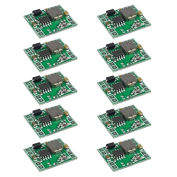 FULARR 10Pcs Premium MP1584EN DC to DC Buck Converter Set, 4.5-28V to 0.8-20V Step-Down Voltage Regulator, Ultra Small 3A Power Supply Adjustable Step-Down Module