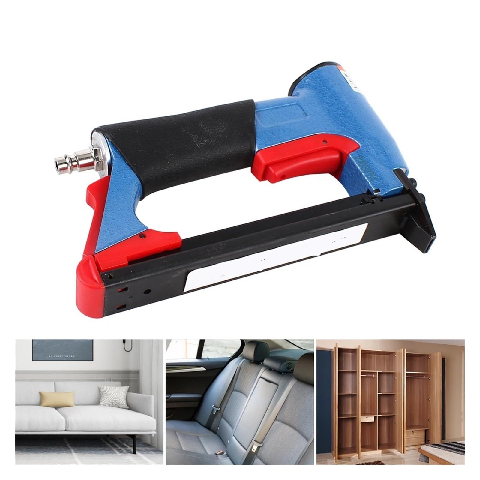 Clavadora neumática, Grapadora Neumática De Aire 8016, Grapadora Fina For Muebles, Herramienta Neumática Eléctrica,para trabajar la madera