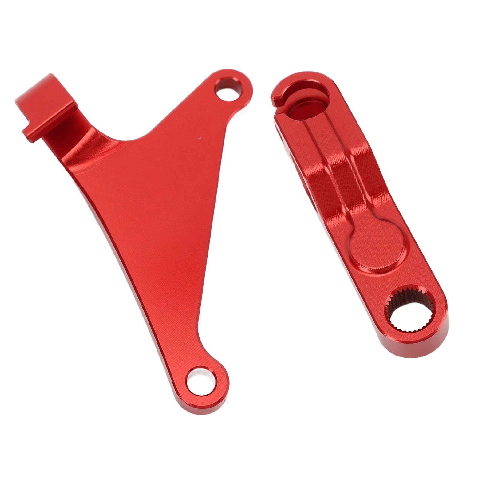 ANGGREK Kupplungsarm-Verlängerungshebelhalterung, Aluminiumlegierung, Reduziert die Kupplungszugkraft, Verbessert das Fahrerlebnis für Tenere 700, MT-07, XSR700 (Rot)