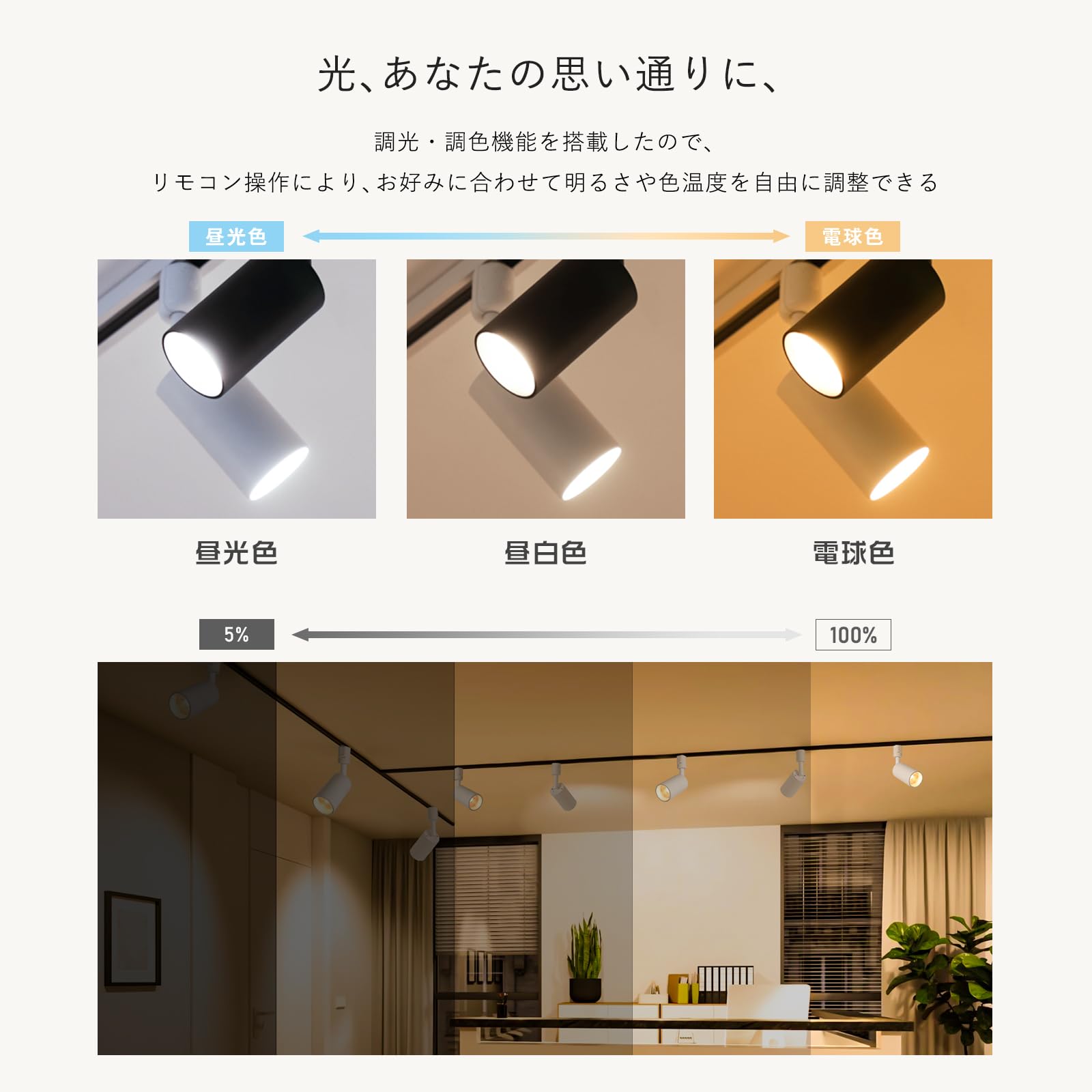 Amazon.co.jp : 共同照明 4個セット ダクトレール用スポットライト