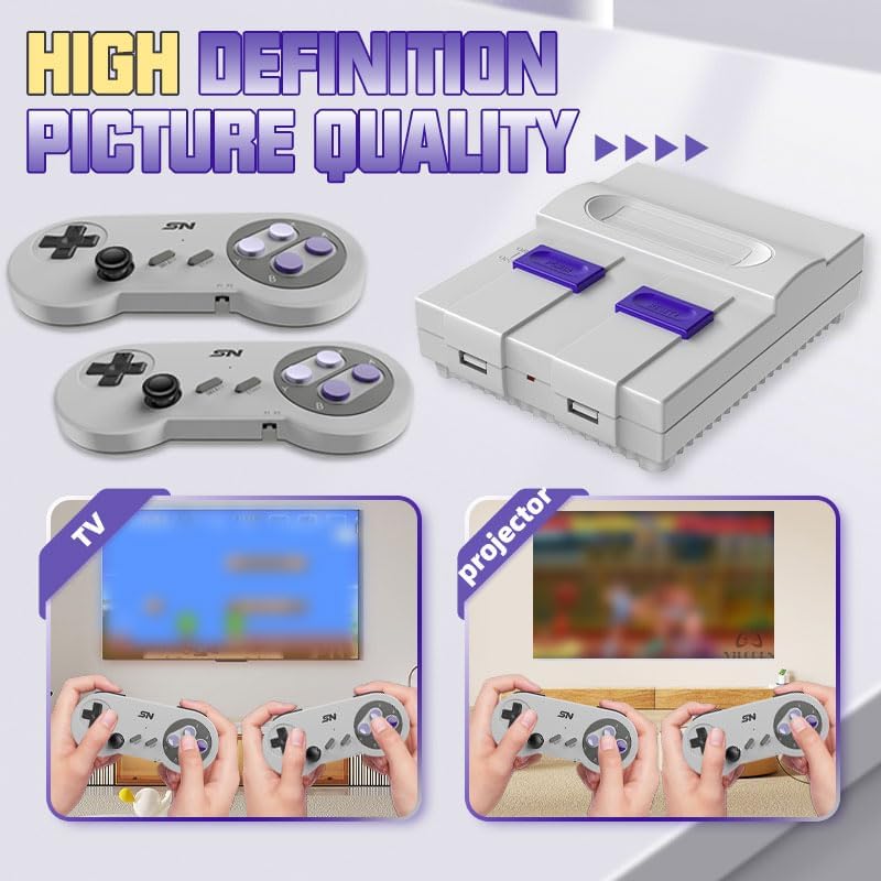 Miniatura 2 de Consola de videojuegos de 16 bits Super máquina de juegos integrada 5000 juegos clásicos compatible con HDMI 4K TV Plug Play Sistema de consola de