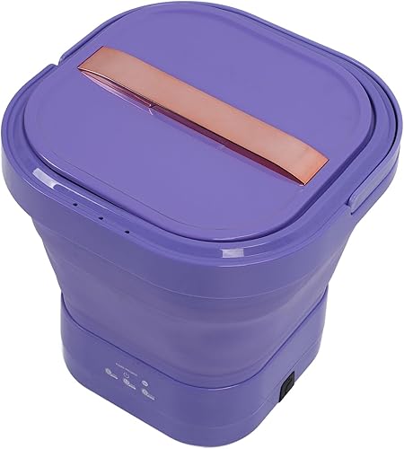 Miniatura 7 de Lavadora portátil de 23 litros, lavadora plegable recargable con secadora giratoria, mini lavadora para ropa interior, pequeñas delicadas, adecuada