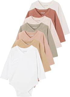 Lot de 7 Bodies en Coton Bio Manches Longues