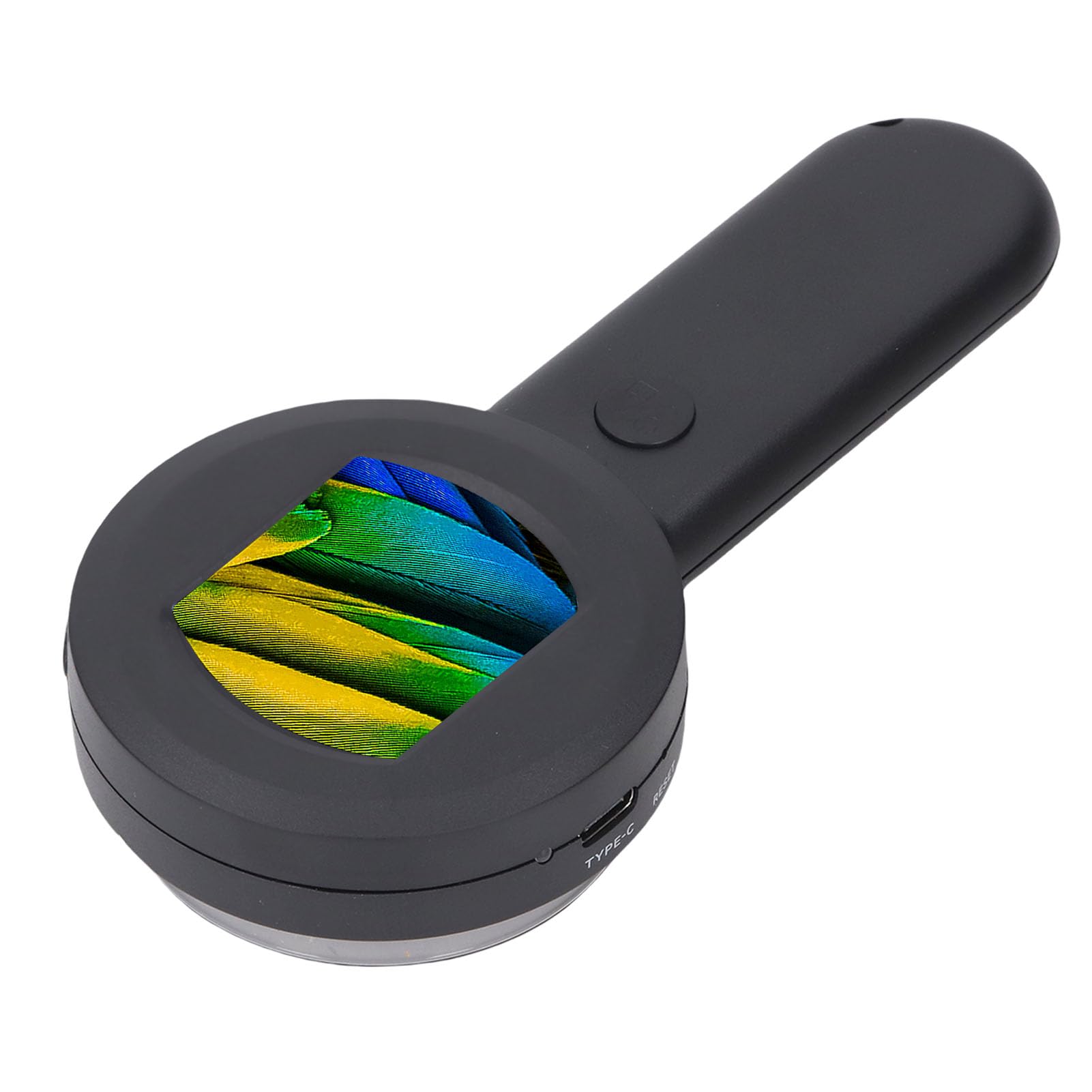 XUMIUZIY Lupa Digital Pantalla de 2,0 Pulgadas 4X |Microscopio de Mano con Luz LED, Cámara de 16MP para Lectura de Reparación (128GB)