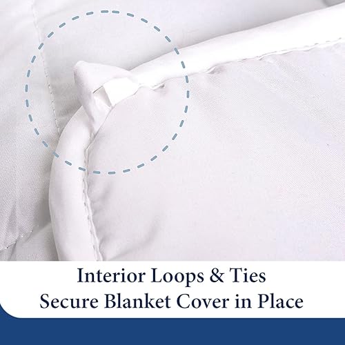 Miniatura 5 de Cosy House Collection Manta con peso para adultos (48 x 72 pulgadas, 15 libras) y funda extraíble 100% rayón derivado de bambú, manta pesada tamaño