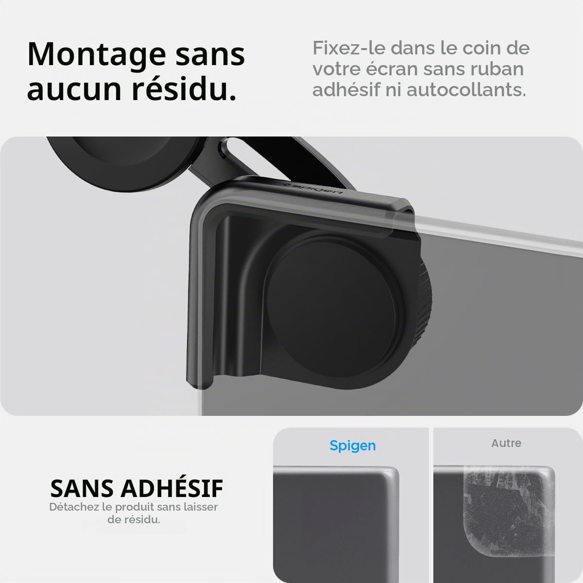 Spigen Tesla Support Téléphone Voiture [Fixation sans Adhésif]
