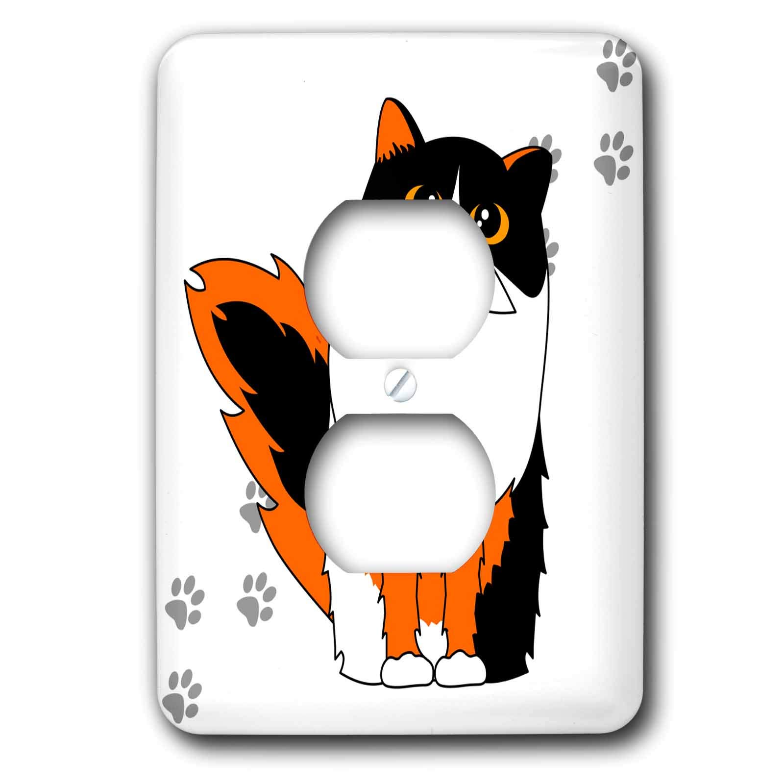 Couvercle de prise chat persan 3dRose LLC lsp_6110_6 finition premium