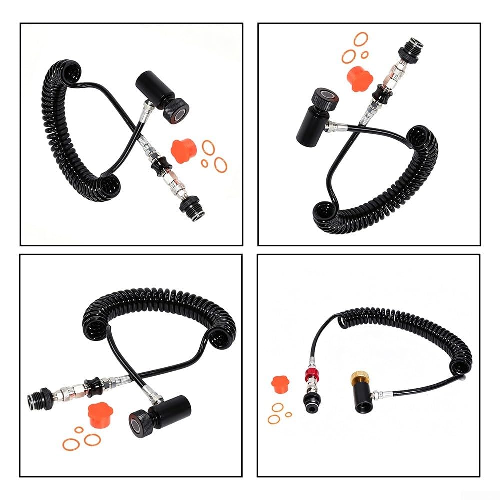 Válvula Deslizante G1/2-14 Manguera Espiral Control Flujo(Black)