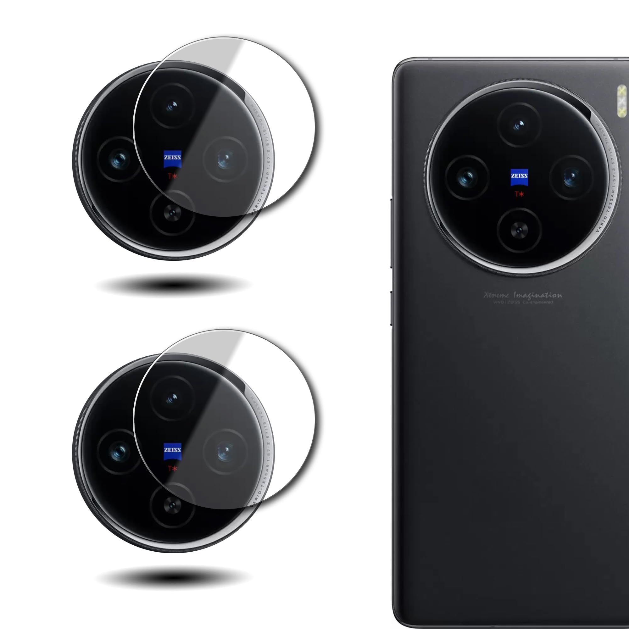Mobile Camera Lens Protector For Vivo X100, Scratch Resistance, 9H Hardness (Pack of 2) (B0CV1BWT2S) Amazon Price History, Amazon Price Tracker