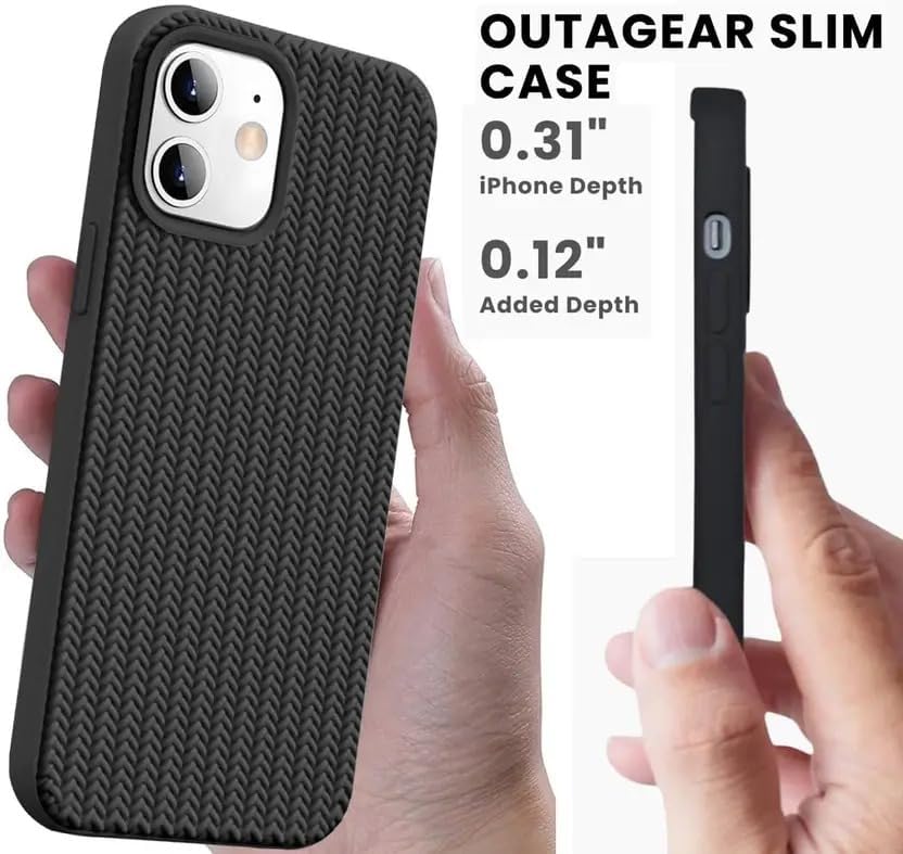 Image of Compatible with iPhone 11 | Premium Textured Microfiber Candy Protective Case | Shock-Absorbing Back Cover with Enhanced Camera Guard (Black)