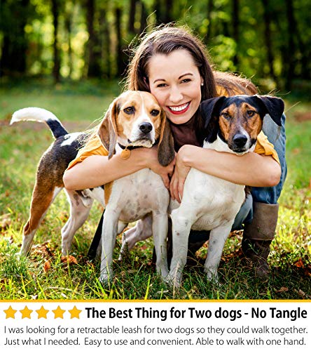 retractable dog leash for two dogs