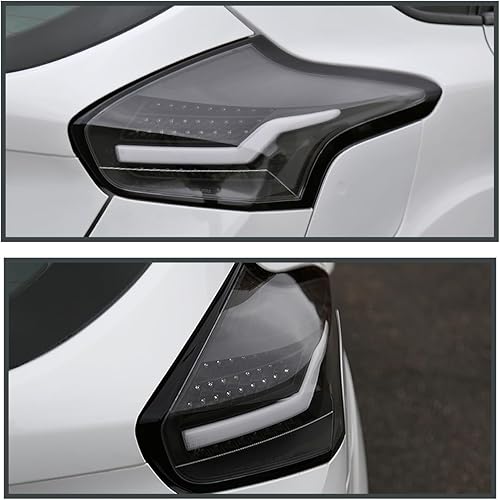 Miniatura 9 de Spec-D Tuning Luces traseras LED negras compatibles con Ford Focus SESTTitanium Hatchback 2015-2018, Ford Focus RS Hatchback 2015-2018, conjunto de