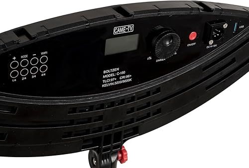 Miniatura 4 de Came-TV Boltzen - Anillo de luz plegable de 30 pulgadas, 125 W, salida de luz diurna CRI96+ TLCI97+ 5600K LED para estudio, fotografía, entrevista,