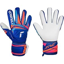 Reusch Attrakt Grip Goalkeeper Gloves Sharp Blue/White/Shocking Orange