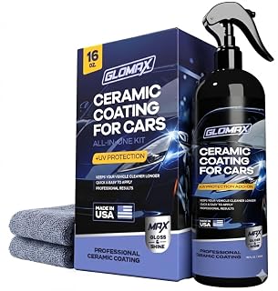 Premium Ceramic Coating for Cars with UV Protection (16 oz) – Extremely Hydrophobic & Slick Car Wax Spray, Long-Lasting, Quick & Easy Application, Maximum Gloss & Shine. - Amazon product rated Grade A