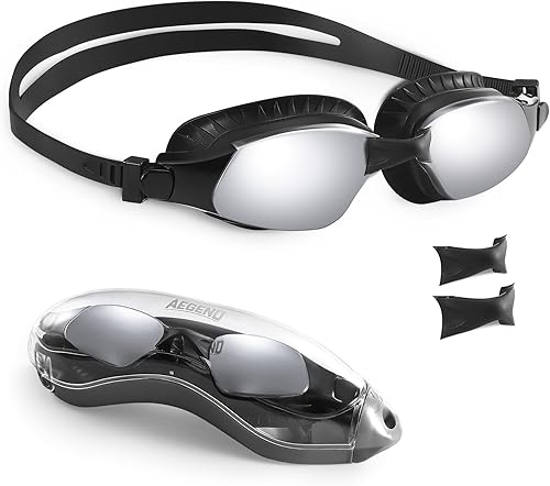 Miniatura 1 de Aegend Gafas de natación con tecnología antivaho mejorada, sin fugas, silicona suave para adultos, mujeres, hombres y jóvenes