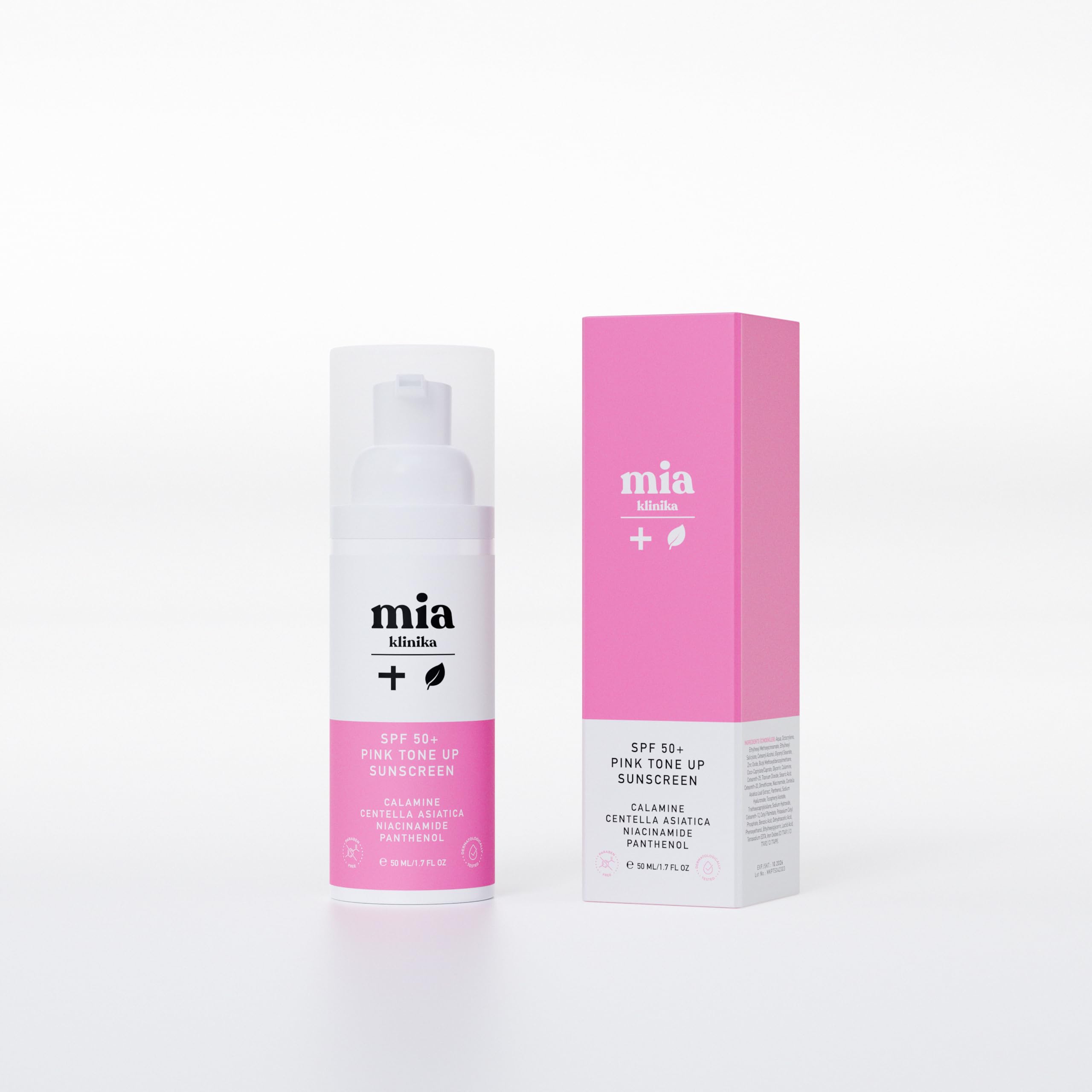 SPF50+ Pink Tone Up Ton Eşitleyici Pembe Yüz Güneş Kremi