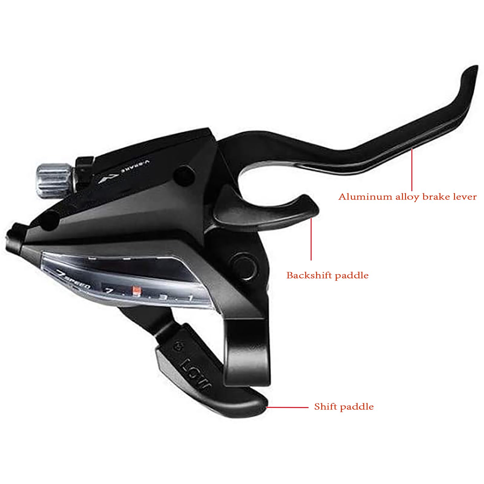 Leva del cambio ST-EF500 3x7 per bicicletta, set di leve del cambio/freno a 21 velocità con cavi interni in acciaio inox, alloggiamento del cavo del cambio non incluso, per bici da strada, MTB