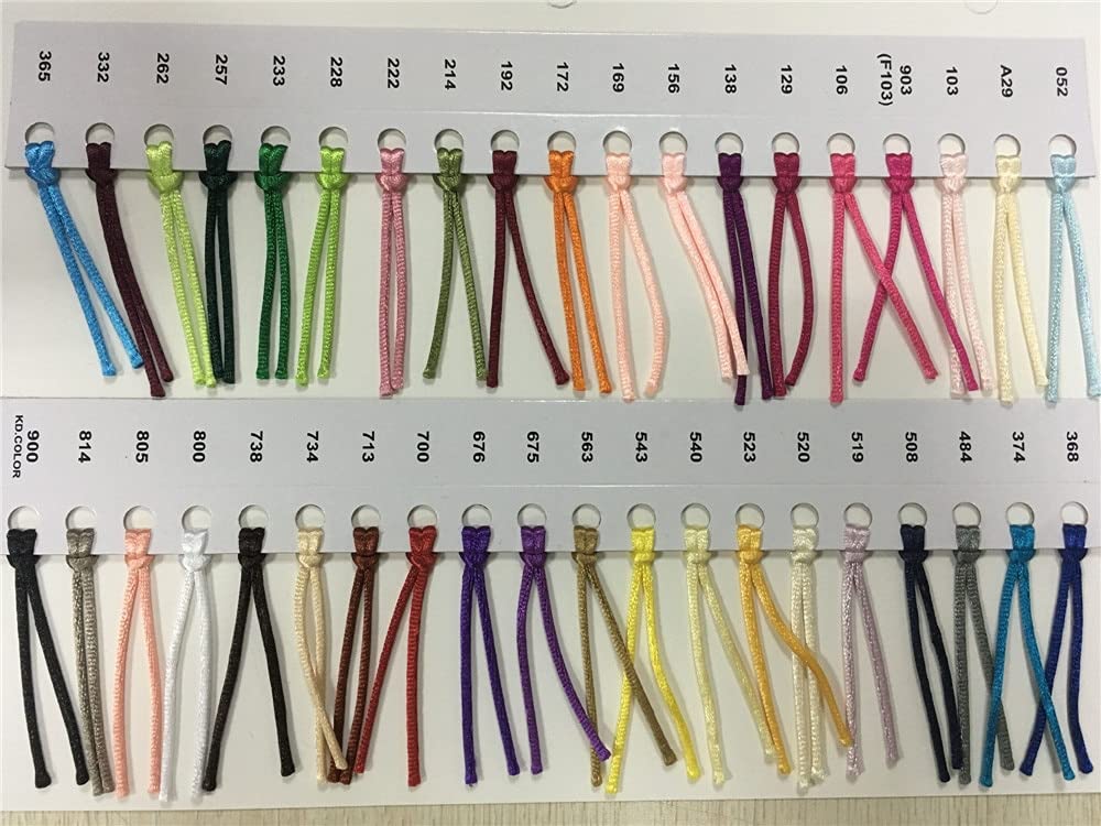 Cuerda de Nailon Satinado de 250 Yardas y 2MM for fabricación de Joyas con Cuentas (Color : Metal Grey 484, Size : 250 Yards Roll)