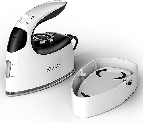 Miniatura 12 de Plancha de vapor para ropa de calentamiento rápido, plancha de 1500 W con suela de cerámica antiadherente, apagado automático de 3 vías, ráfaga de