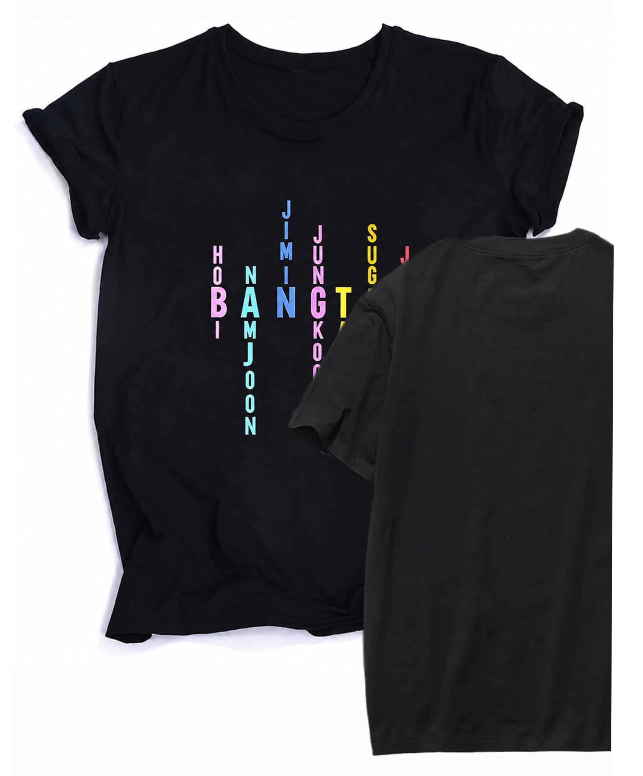 Women's Kpop Graphic Concert Fan T-Shirt Letter Name