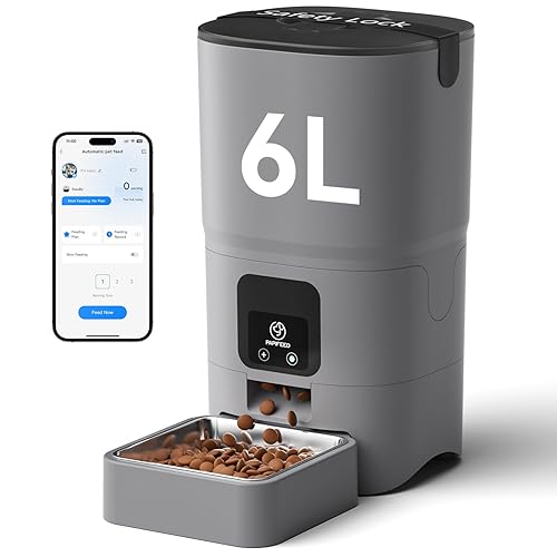 Automatic Cat Feeder with App, 2.4G WiFi Cat Food Dispenser,