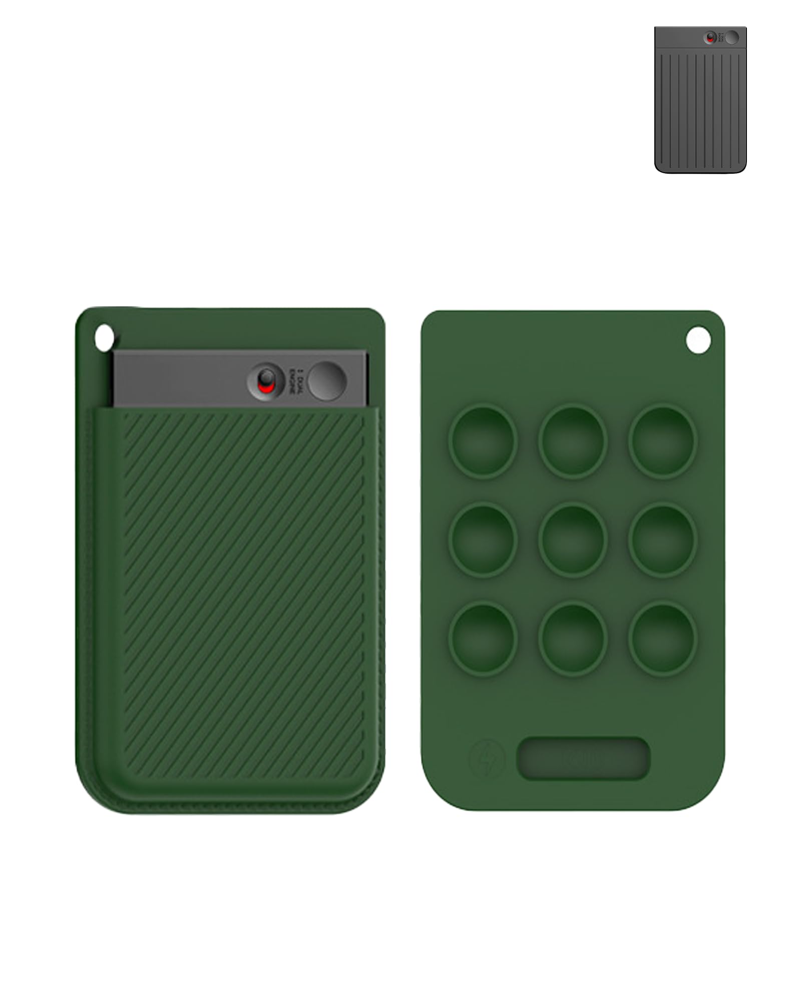 Étui pour enregistreur vocal PLAUD Note AI, protection tout compris, lavable, vert