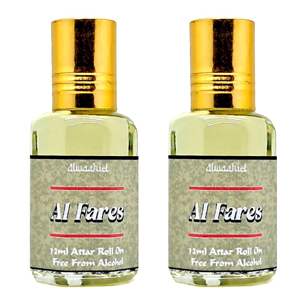 AL FARES BY ALWAAHID | LONG LASTING FRAGRANCE | 12 ML ROLL ON ATTAR PACK OF 2