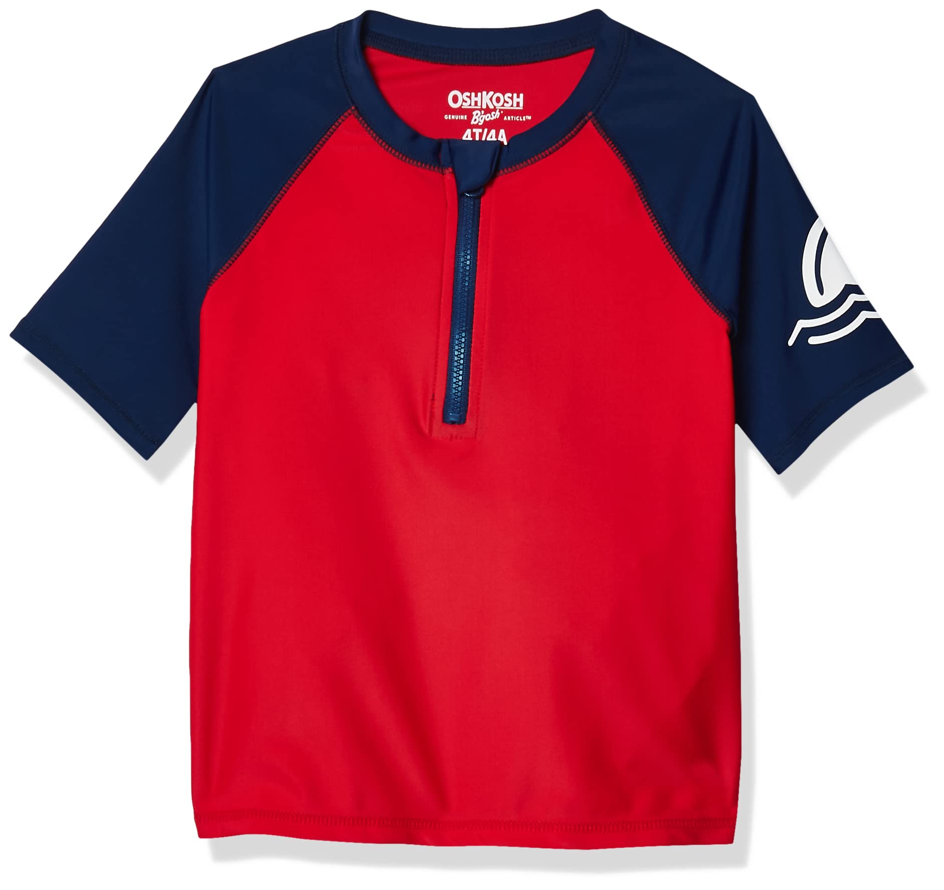 OshKosh B'Gosh Boys' Rashguard Rash Guard Shirt, Red, 5 Years