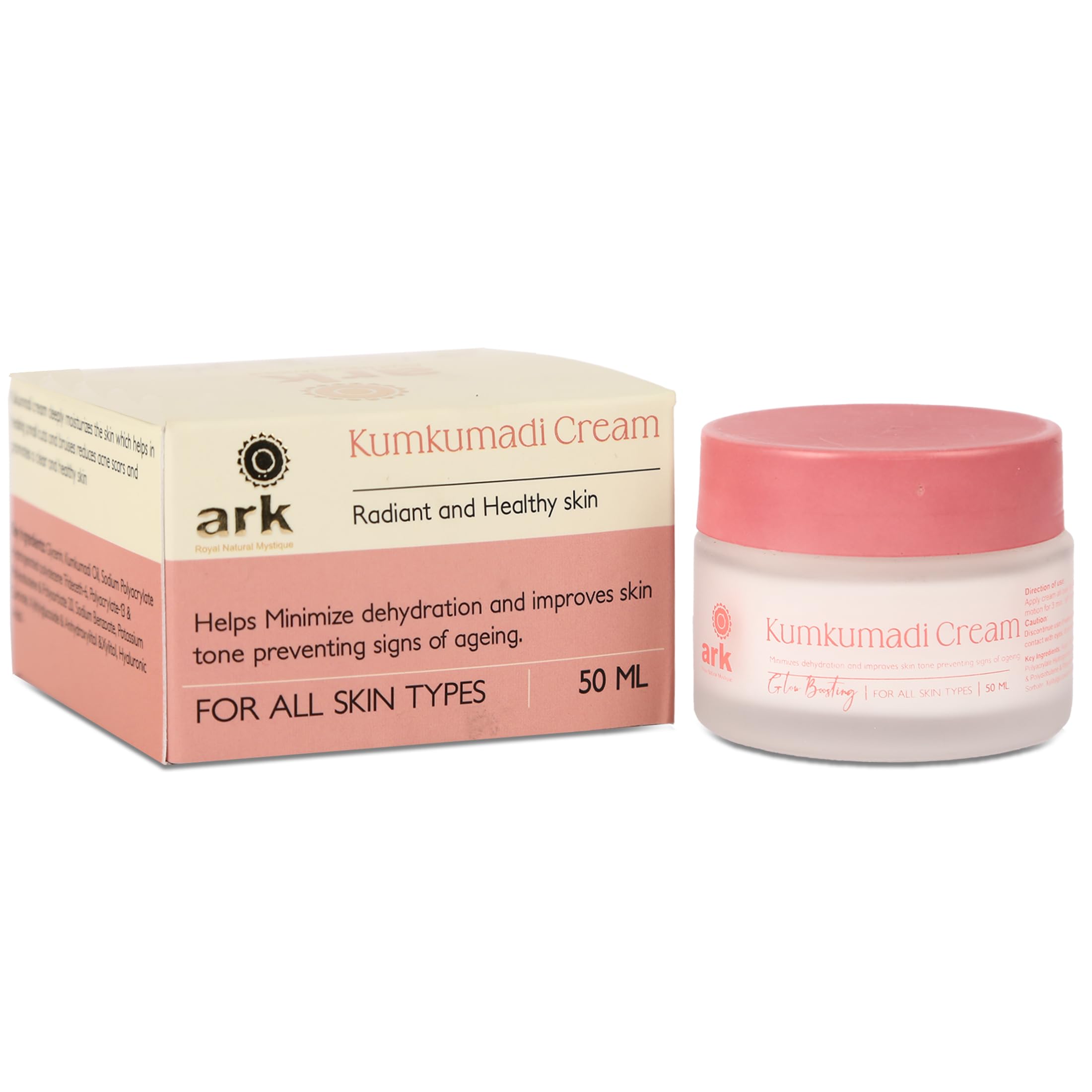 Ark Kumkumadi Cream | Radiant and Healthy skin | Improves skin tone | Facial Cream for Natural Glow and Brightness for Woman & Men | For Both Oily & Dry Skin