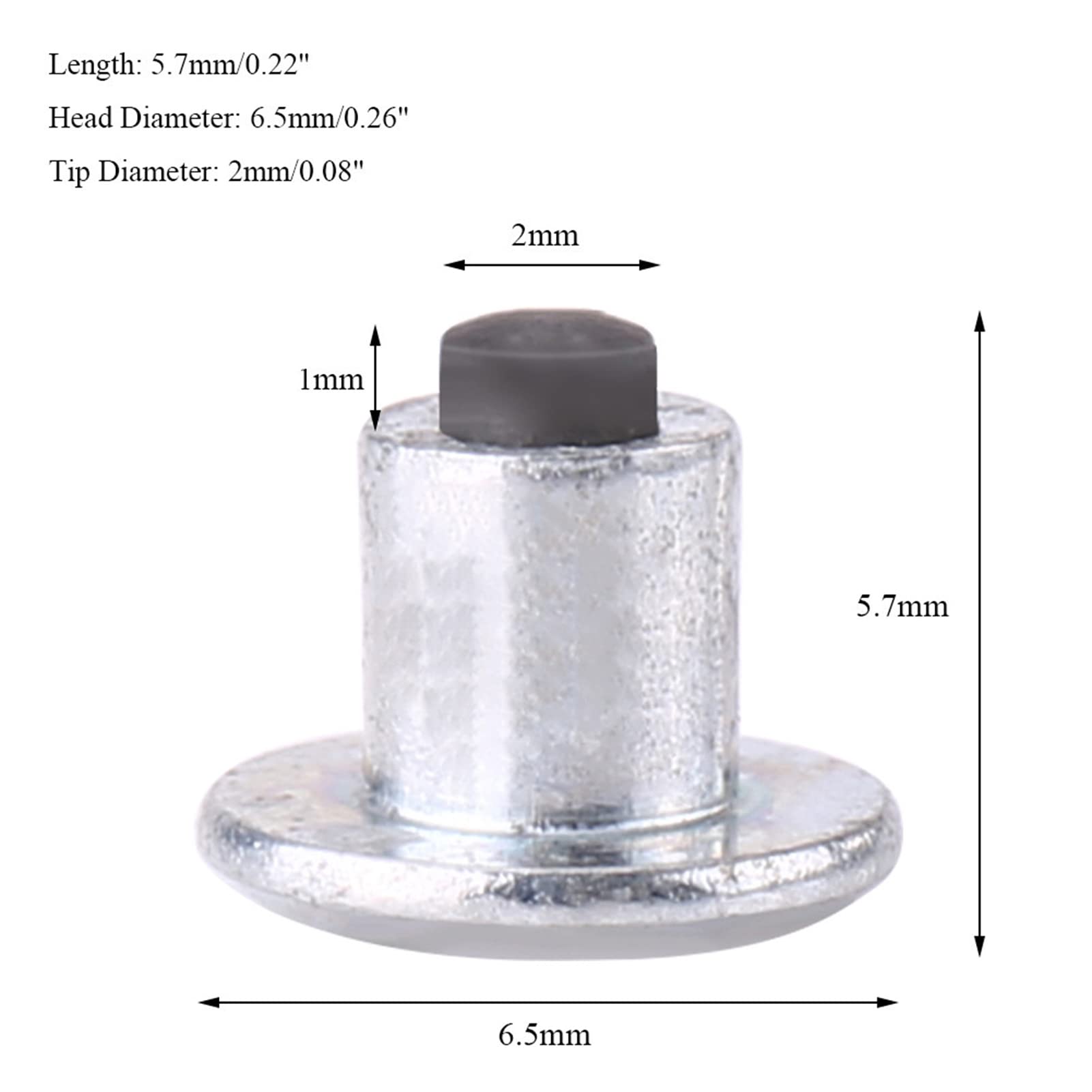 Kolce do Opon 100 szt. 6.5mm/0.26 śruby z Kołkiem do Opon Opony Zimowe Kolce na Rower Samochód Motocykl ATV Buty