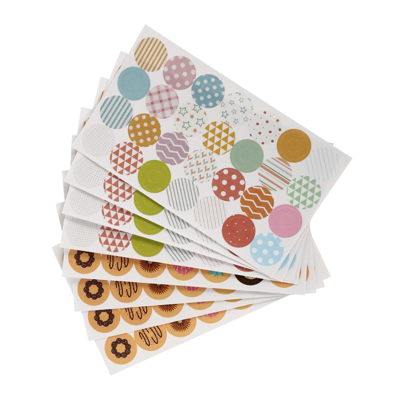 MAGICLULU 120fogli Etichette Adesive Rinforzanti Per Sciolti Design Creativo Per Riparazione e Decorazione Artigianale Per Quaderni Diari e Progetti Creativi