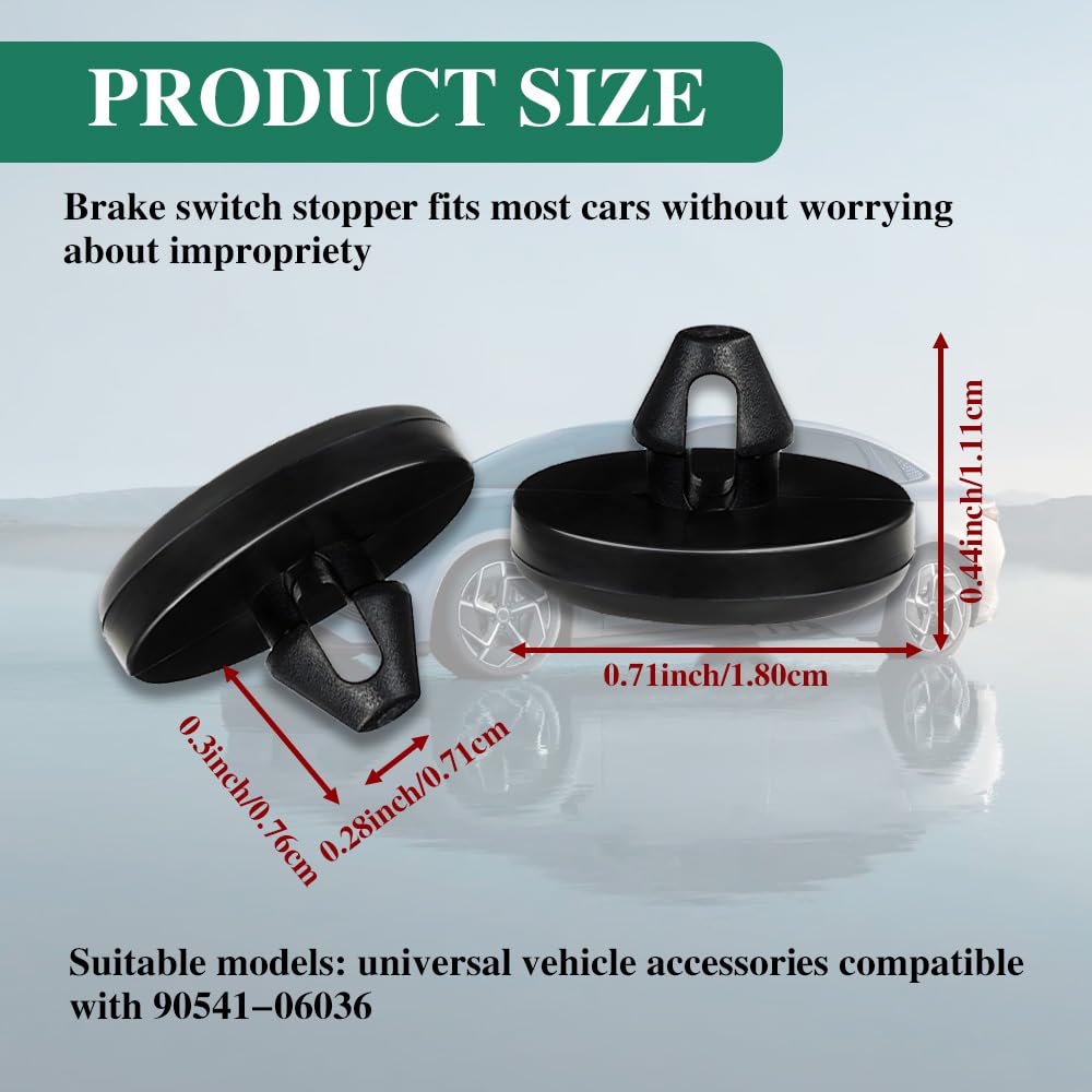 4PCS Brake Switch Stopper Brake Pedal Stop Pad Automotive Clutch Pedal Stop Pad Car Interior Accessories 90541-06036 Auto — view 2