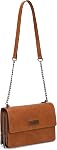Wrangler Flap Crossbody Purse for Women Shoulder Bag Vintage Wallets with Chain Strap
