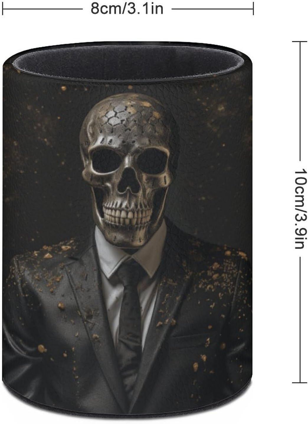 Skull Style Man Pen Holder Desk Organizer for Office Workspace image 2
