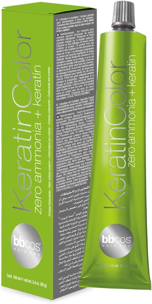 KeratinColor Zero Ammonia + Keratin Hair Color 100 ml Tube (3/0, Dark Brown)