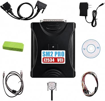 SM2 PRO J2534 ECU Programming Tool, 67 Protocol OBD2 Diagnostic Interface, Bench & Boot Mode ECU Read/Write Device, Automotive ECU & Transmission Programming Scanner