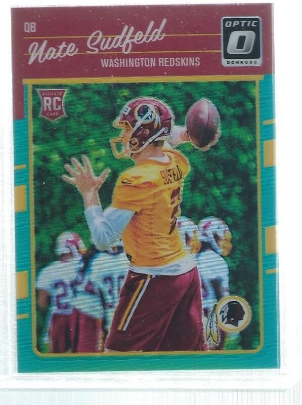 Nate Sudfeld 2016 Donruss Optic Holo Aqua Rookie Rc #d 143/299 - Football Cards
