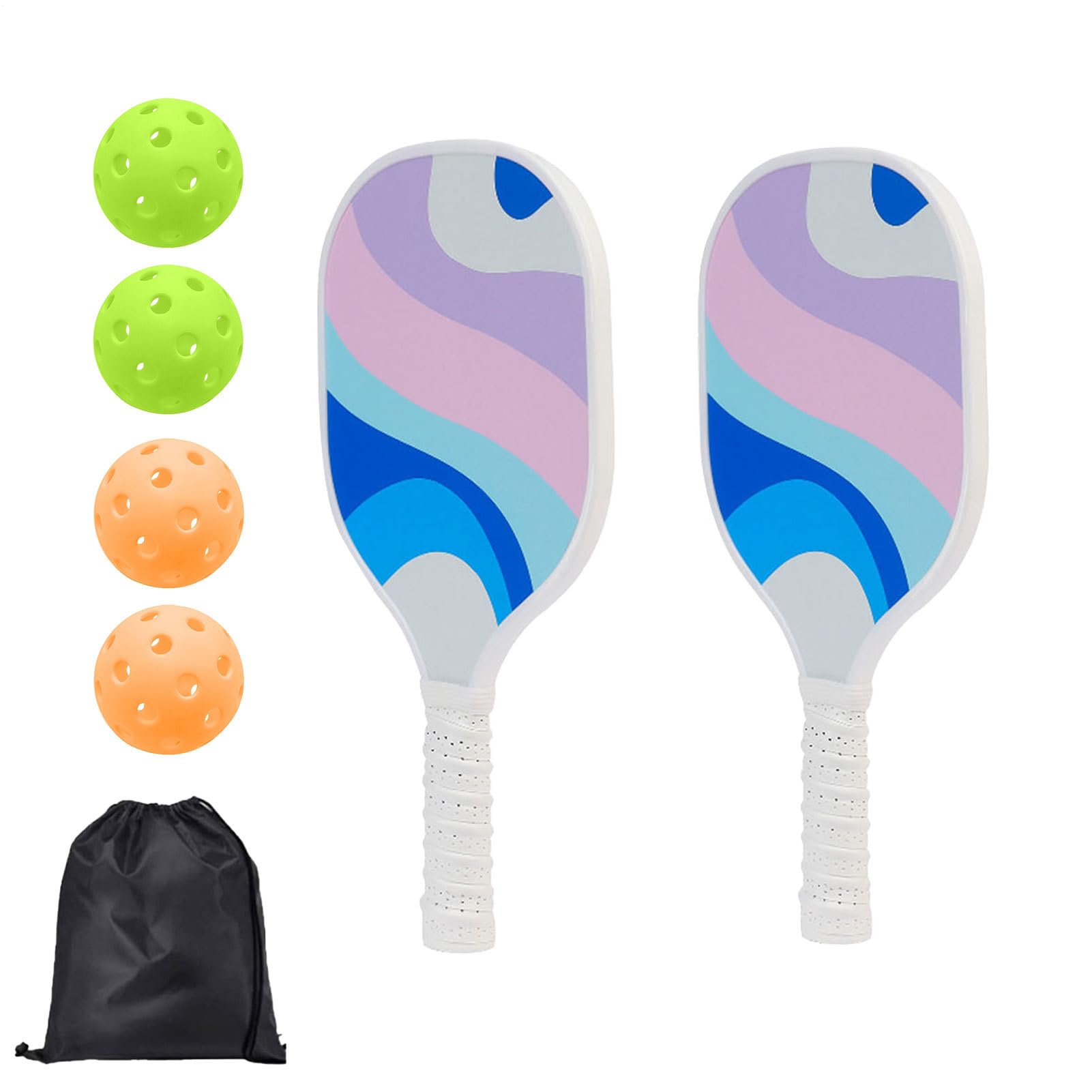 Pick Ball Paddle – Racchetta leggera con baseball e borsa, grande paletta sportiva | Set di palline portatili, per attività all'aria aperta, accessorio sportivo, ideale per uomini e donne, attività