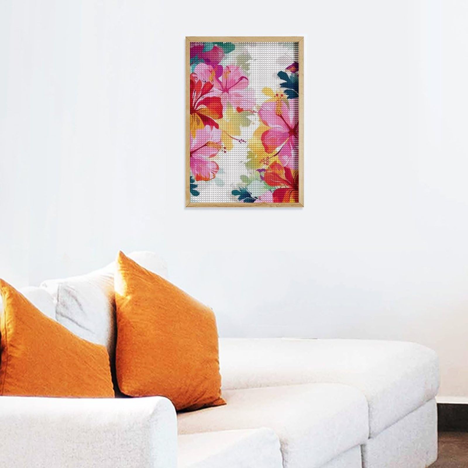 YSCOLOR Diamond Painting Kit 5D - Pianta Tropicale E Foglie Di Palma - Quadro Fai Da Te Con Tela 30x40cm, Foratura Completa - Regalo Creativo Antistress