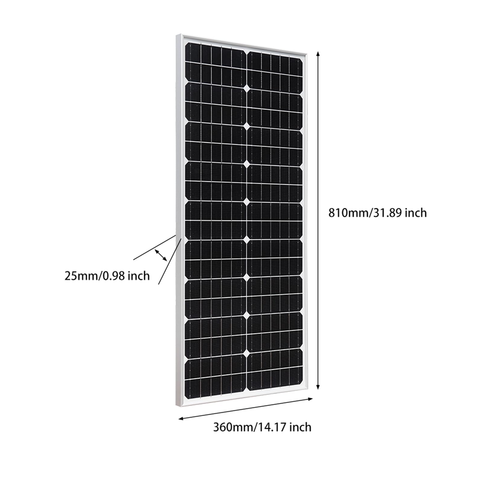 XINPUGUANG Kit pannello solare 50w 12v Modulo fotovoltaico mono 18v Regolatore di carica 10A per barca, auto, camper, casa, giardino, capannone (50)