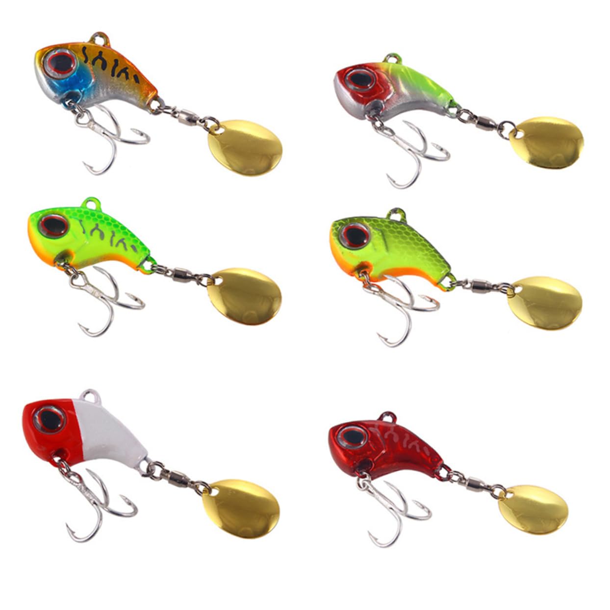 Supvox 18 STK nützlicher Angelköder Harte Bassköder lebensechte Angelköder Harte Köder Angelausrüstung Bass lockt für einen Angler fischköder Anglerbedarf Angelzubehör