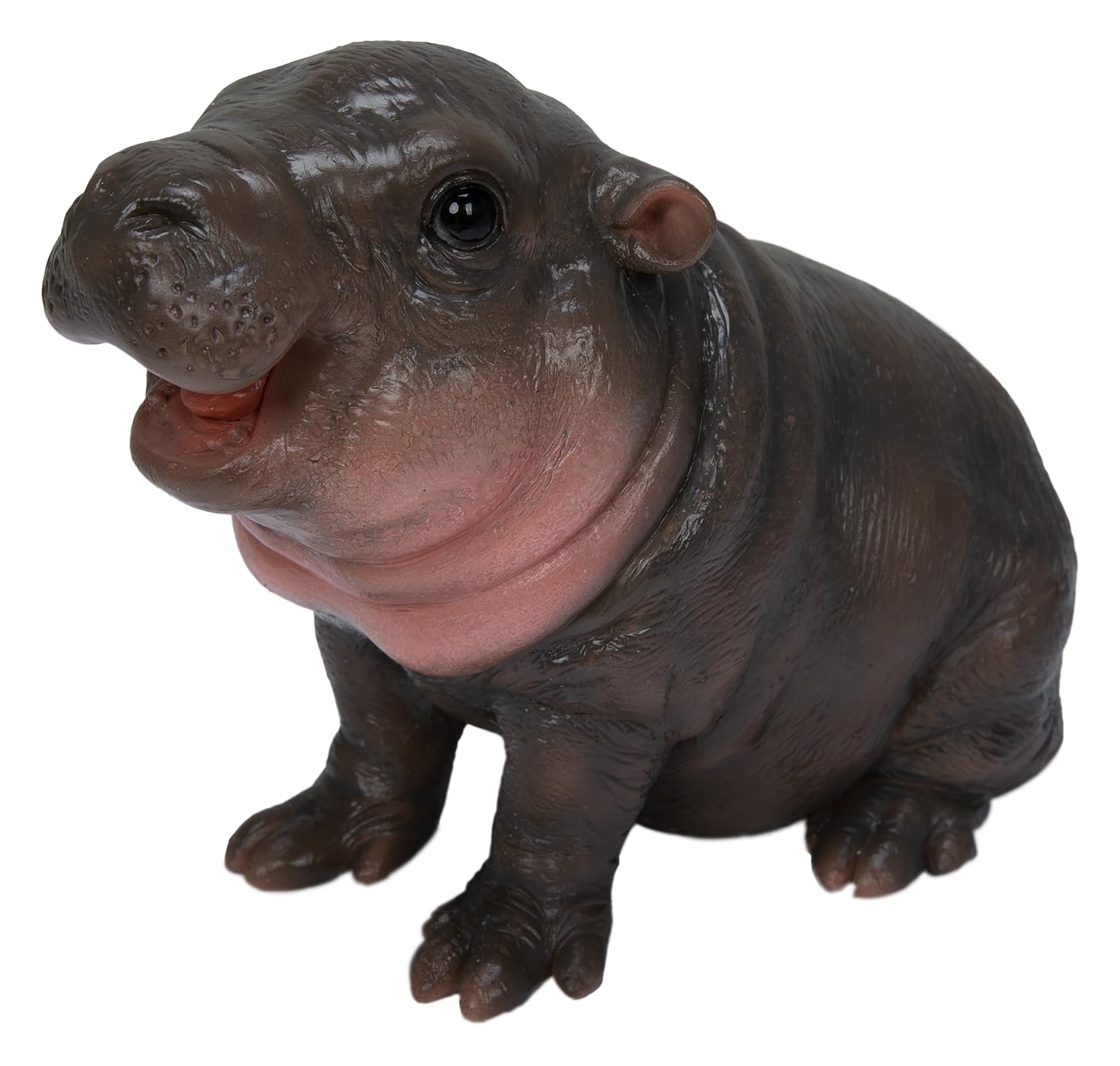 Pygmy Hippo Ornament – Cute Wildlife Garden Decoration | Indoor & Outdoor Décor
