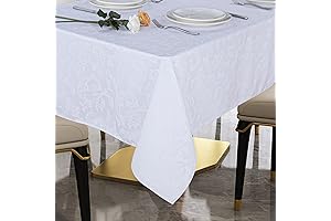 Obstal 60"x60" Waterproof and Wrinkle-Free Tablecloth