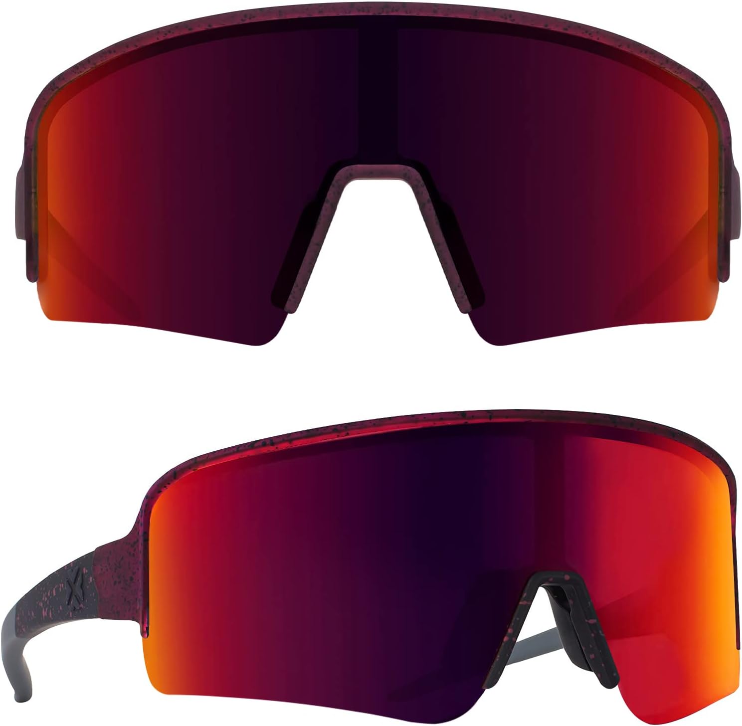E2 Semi Rimless -Red Lens