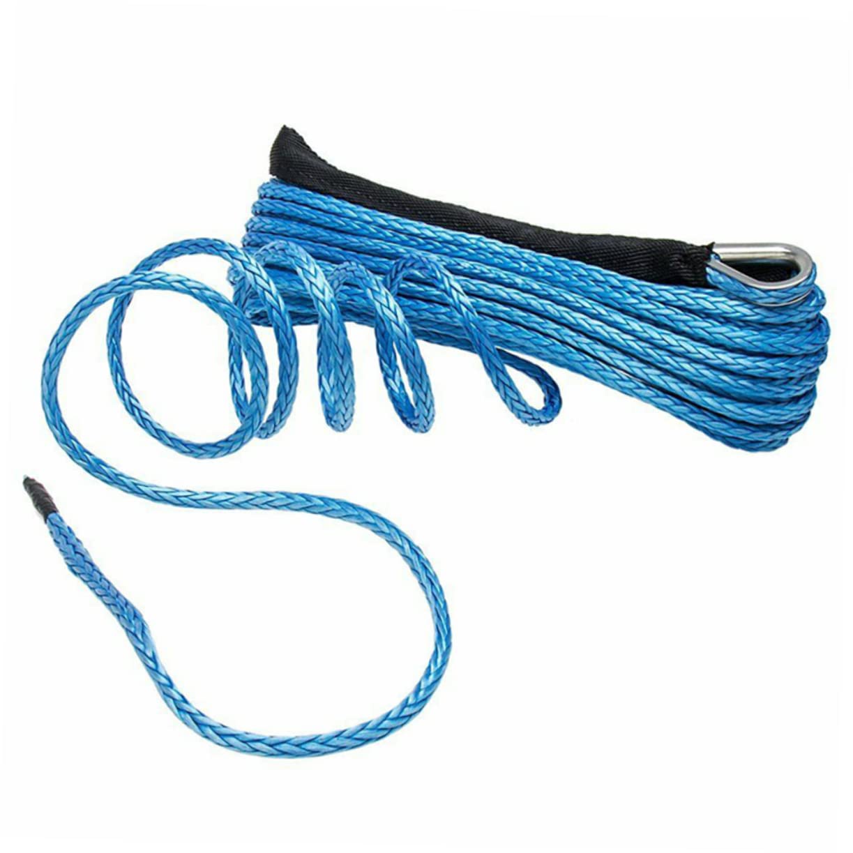 PRETYZOOM Corda da Traino Auto in Nylon Blu, Alta Resistenza e Buona Tenacità, Ganci in Acciaio Inox per Rimorchio e Uso Fuoristrada