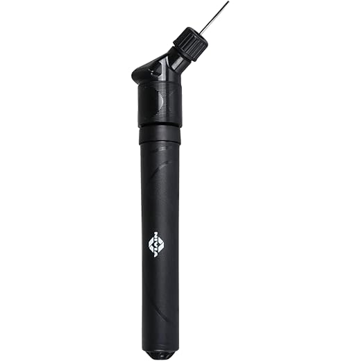 Nivia Double Action Ball Pump with Needle, Air Pump for Sports Football, Volleyball, Basketball, Rugby, Soccer Ball, Pump Air Flow Capacity - 8.25 L/Min (Black)